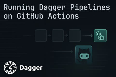 Running Dagger Pipelines on GitHub Actions (cover image)