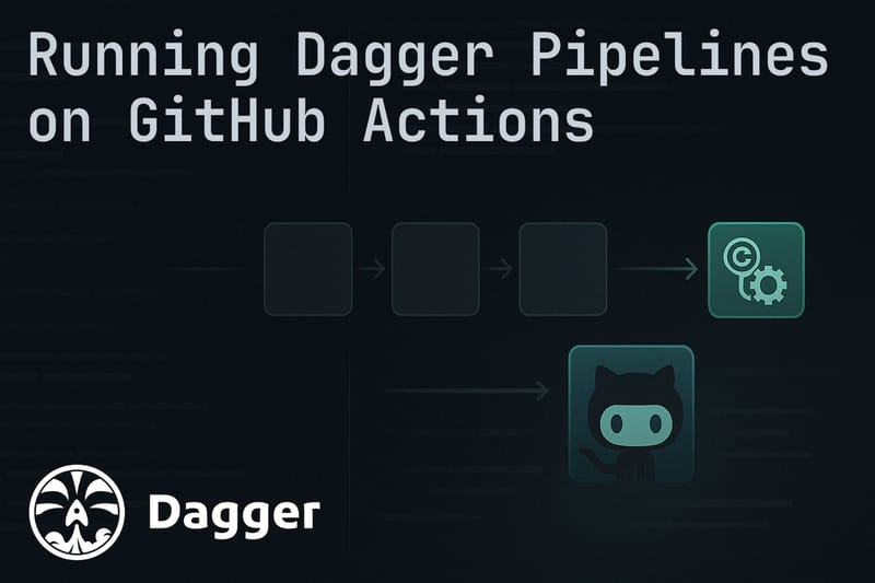 Running Dagger Pipelines on GitHub Actions (cover image)