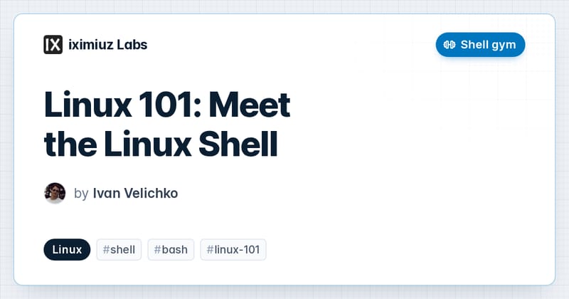 Linux 101: Meet the Linux Shell Shell Gym (cover image)