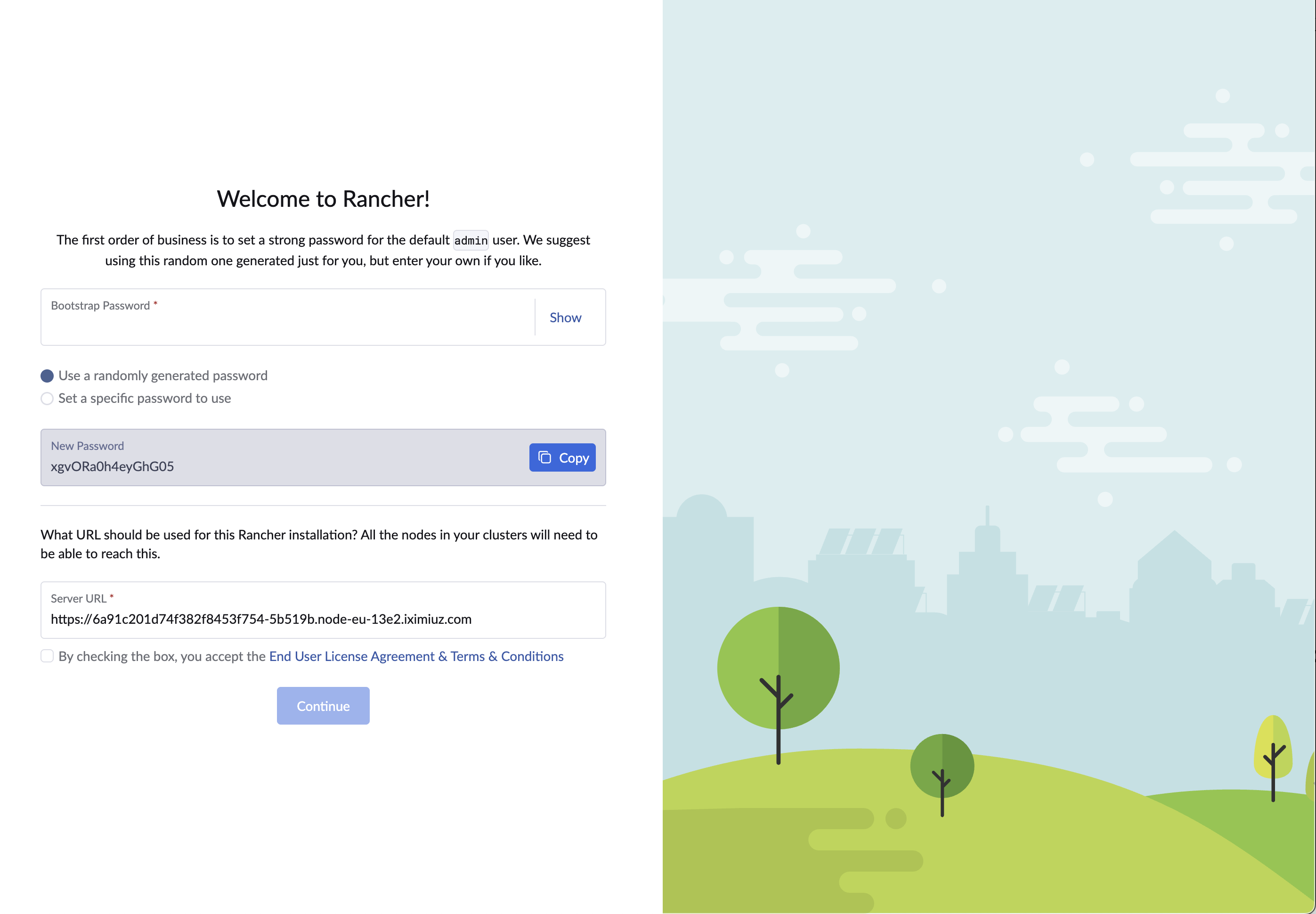 The Rancher web UI you will explore in this lesson