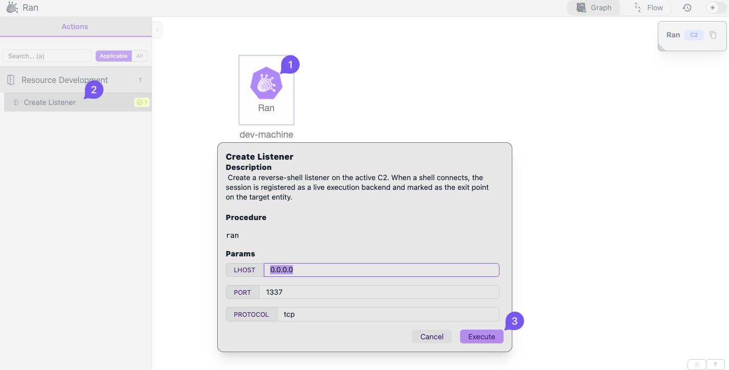 Create a new listener to catch reverse shells