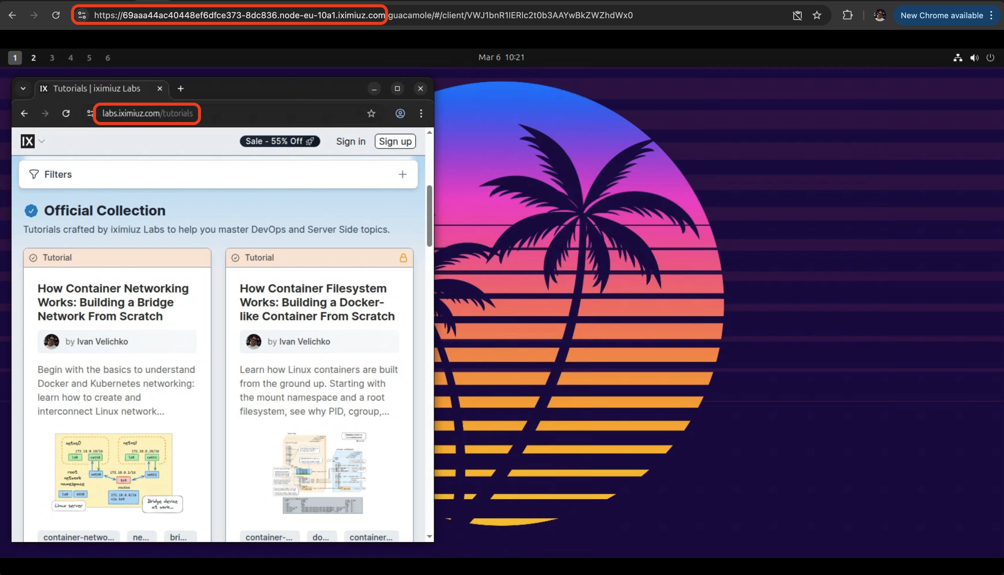 Arjun's Full Ubuntu Desktop in the Browser Playground