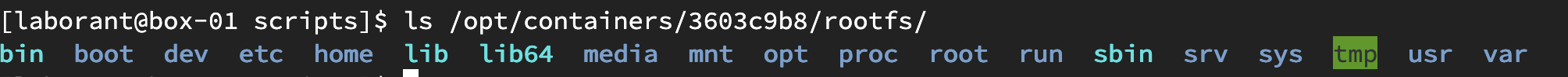 Rootfs directory structure