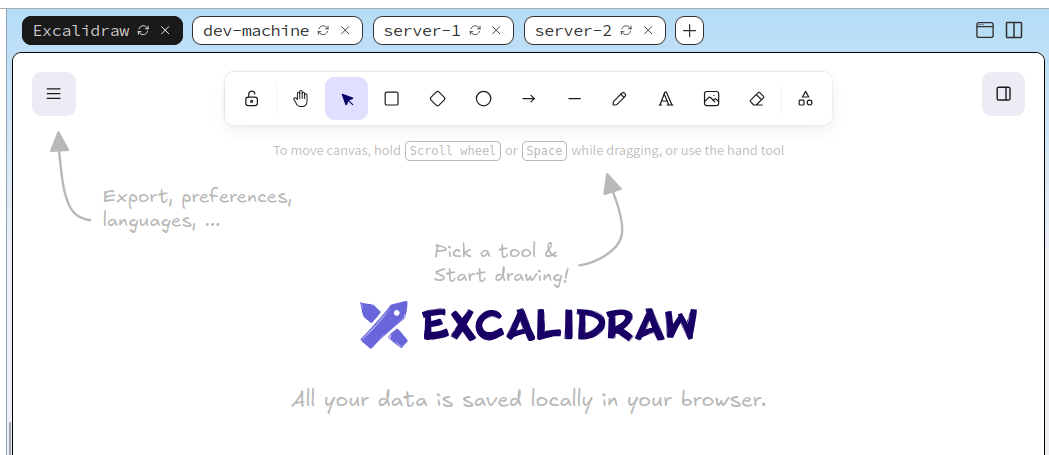 Running Excalidraw Service