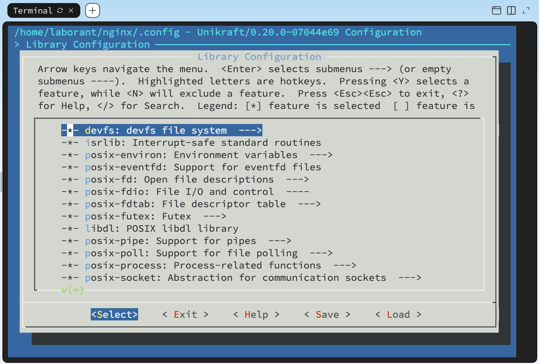 ncurses-based kernel configuration TUI