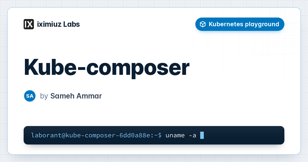Kube-composer playground: Open-Source Kubernetes YAML Builder with Intuitive Web Interface and Dynamic Visualization for Developers and DevOps Engineers
kube-composer.com